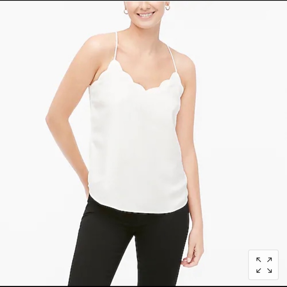 J Crew Scalloped Tank